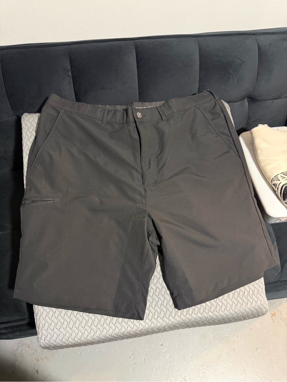 Gerry Weber Men's Dark Gray Performance Hybrid Shorts